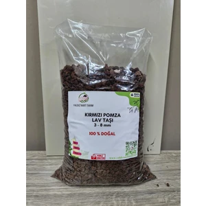 Yaldız Nart Kırmızı Pomza Lav Taşı 5 LT