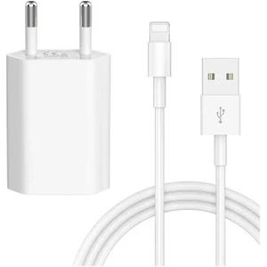 Iphone 7 7s Plus Uyumlu Kablo + Adaptör Şarj Aleti Seti