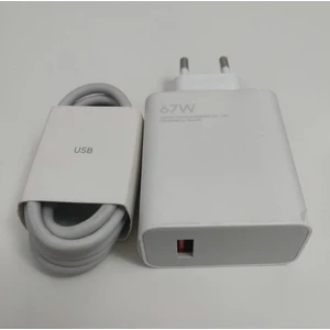 Xiaomi Uyumlu Mdy-12-Eh 67W 6A %100 Orjinal Şarj Adaptörü ve USB Kablo