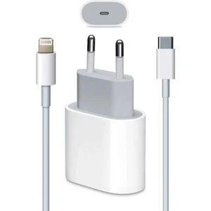 Iphone Tüm Seriler Uyumlu Hızlı Şarl Aleti 20W Usb-C Kablo Adaptör Set 5 6 7 8 x 11 12 13 14 Pro Max Sesatech