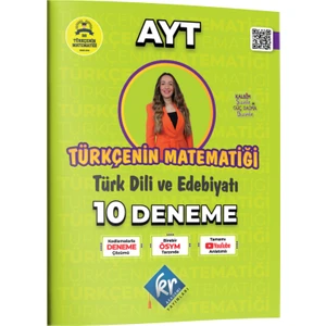 Kr Akademi Yayınları Gamze Hoca Türkçenin Matematiği AYT Türk Dili ve Edebiyatı 10 Deneme