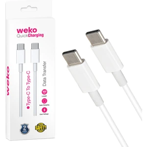 Weko WK-21444 Iki Ucu Type-C Kablo 1 Metre Şarj Kablosu