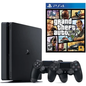 Playstation 4 Slim 500GB + 2.Dualshock + Ps4 Gta 5