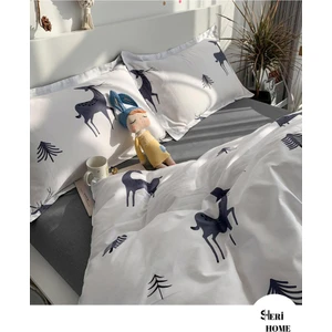 Sheri Home New Year Çarşaflı Çift Kişilik Nevresim Takımı RENGEYİK08894889688