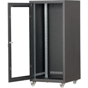 19'' 26U 600X600 Tekerlekli Camlı Rack Kabinet