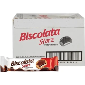 Starz Sütlü Çikolata Kaplamalı Bisküvi 82 gr x 24 Adet