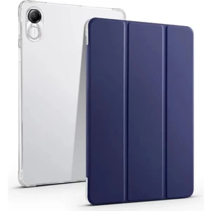 M.TK Moveteck Huawei Honor Pad X9 11.5 Inç Uyumlu Tablet Kılıfı Akıllı Smart Uyku Modlu Katlanabilir Arkası Renkli Kapaklı Standlı Kılıf