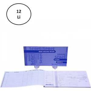 Night Shop Batı Senet Koçanlı Küçük Kapaklı 50 Yaprak 12 Li