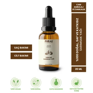 %100 Saf ve Doğal Sarımsak Yağı (Soğuk Sıkım) 20 ml