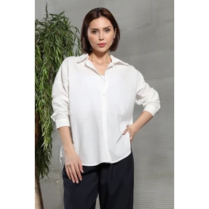 Kadın Arkası Baskılı Gömlek