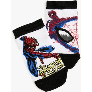 2'li Örümcek Adam Baskılı Çorap Seti Lisanslı