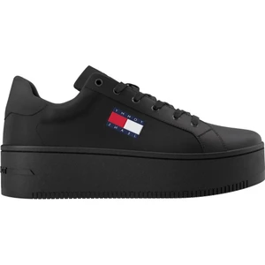 Tommy Hilfiger Kadın Marka Logolu Platform Topuklu Şık Görünüşlü Gündelik Kullanıma Uygun Siyah Sneaker EN0EN02518-BDS
