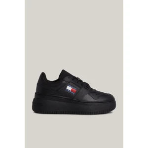 Tommy Hilfiger Kadın Marka Logolu Platform Topuklu Şık Görünüşlü Gündelik Kullanıma Uygun Siyah Sneaker EN0EN02506-BDS
