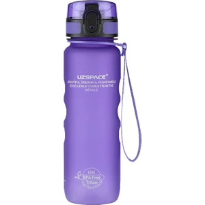 500ML Tutma Destekli Soft-Touch Tritan Su Matarası (Mor) 1215