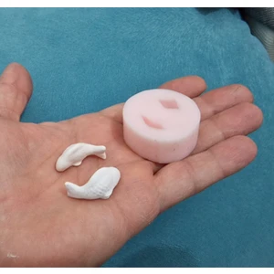 2'li Mini Minyatür Balık Silikon Kalıp K-1242, Kokulu Taş Sabun Alçı Mum Kalıbı