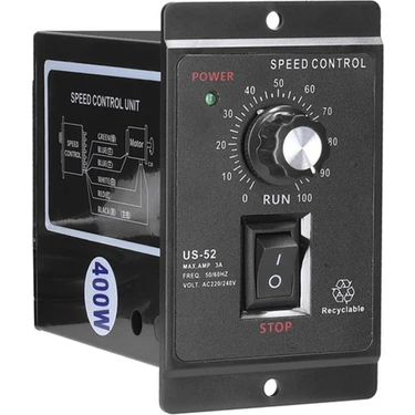 Humble 400W Motor Hız Kontrol Cihazı Ac 220V Motor Hız Regülatörü Kontrol Cihazı (Yurt