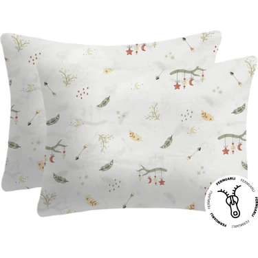Lief Home %100 Pamuklu Fermuarlı Bebek Yastık Kılıfı | 35X45 ( 2 Adet