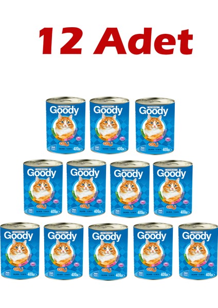 Somonlu Kedi Konserve Maması 12 x 400 Gr