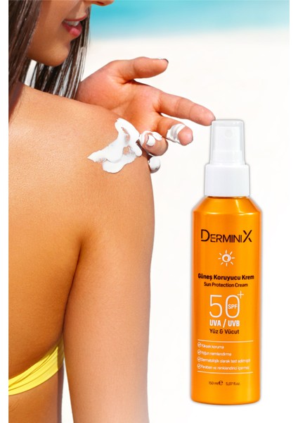 Sun Cream Spf 50 Yüksek Koruma Yüz ve Vücut Güneş Kremi