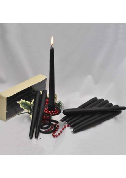 Renkli ve Kokulu Düz Şamdan Mumu 26 cm 2 Li
