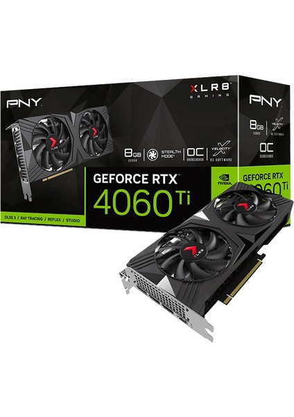 RTX4060TI Verto Overclocked 8gb Gddr6 128BIT VCG4060T8DFXPB1-O Gaming (Oyuncu) Ekran Kartı