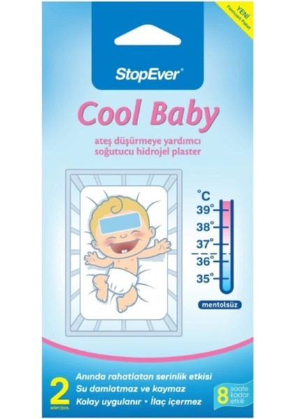 Cool Baby Ateş Düşürmeye Yardımcı Soğutucu Hidrojel Plaster