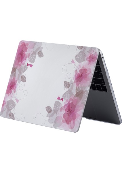 Macbook Air Kılıf 13 inç Flower06NL (Eski USB'li Model 2010-2017) A1369 A1466 ile Uyumlu