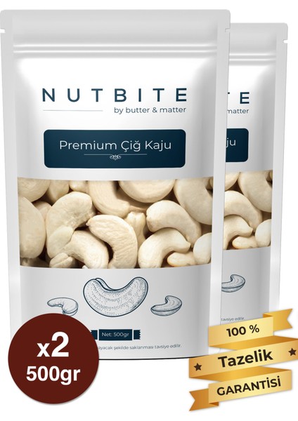 Premium Çiğ Kaju 1kg - Taptaze Yeni Mahsül - Yağsız & Tuzsuz Naturel Hafif Atıştırmalık Kuruyemiş