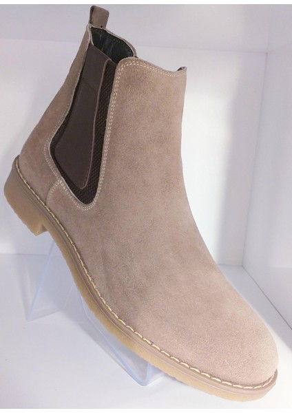 Bagsshoes HTC2023K-005 Erkek Süet Deri Termo Taban Chelsea Bot