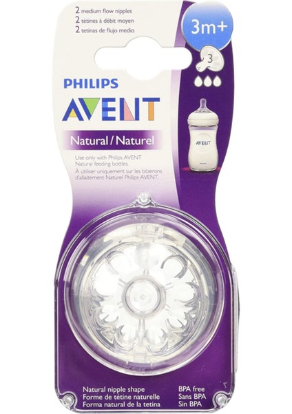 Phılıps Avent Natural Biberon Ucu 3m+ 2li