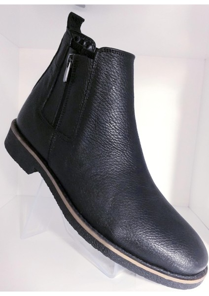 Bagsshoes HTC2023K-011 Erkek Deri Termo Taban Fermuar Garnili Chelsea Bot fiyatları