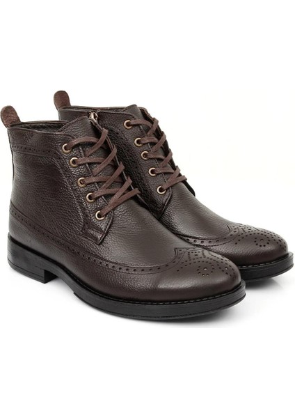 Bagsshoes INT2023K-020 Erkek Deri Oxford Çiftyüz Klasik Fermuarlı Bot