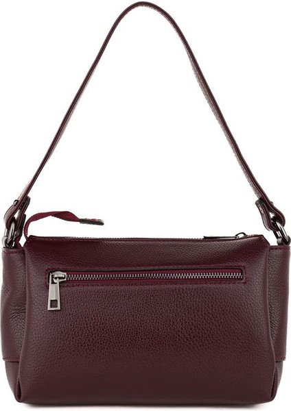 Bordo Rölax Deri Kadın Omuz Çantası Blm 308 modelleri