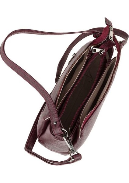 Bordo Rölax Deri Kadın Omuz Çantası Blm 308 fırsatları