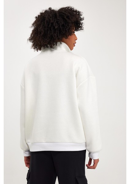 Içi Polarlı Çizgili SWEATSHIRT(E24-00172)