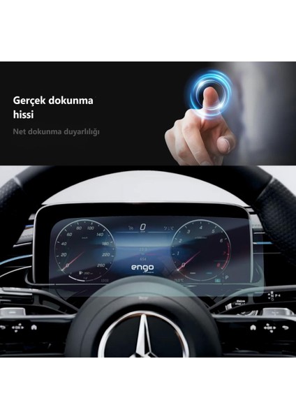Mercedes E220 Dijital Gösterge Paneli Ekran Koruyucu W214 Şeffaf indirimleri