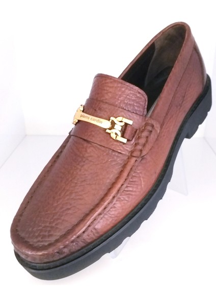Pce-241065 Erkek Hakiki Deri Yüksek Taban Loafer Ayakkabı