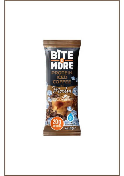 Bite & More Protein Iced Coffee Mocha ( Proteinli Kahve ) 33 Gram x 10 Adet