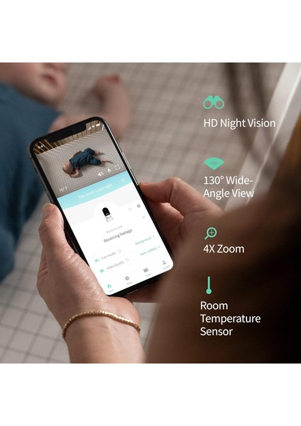 Cam Akıllı Bebek Monitörü - Kameralı Hd Video Monitörü