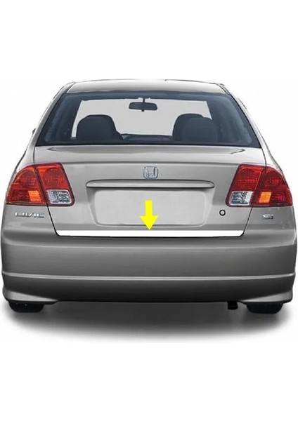 Honda Civic Krom Alt Bagaj Çıtası 2001-2007 Arası Paslanmaz Çelik