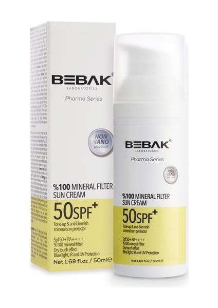 Pharma %100 Mineral Güneş Filtresi Içerikli Spf 50+ Yüksek Korumalı Güneş Kremi 50ml