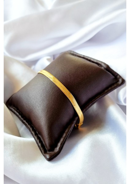 İtalyan Yassı Zincir 316l Çelik Gold Renk Bileklik fiyatları