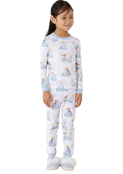 Disney Frozen Organik Kız Çocuk Pijama Takımı