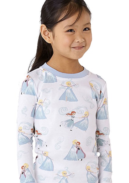 Disney Frozen Organik Kız Çocuk Pijama Takımı modelleri