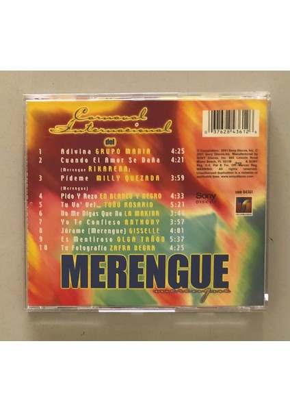 Merengue Carnaval International CD (Orjinal Dönem Baskı)