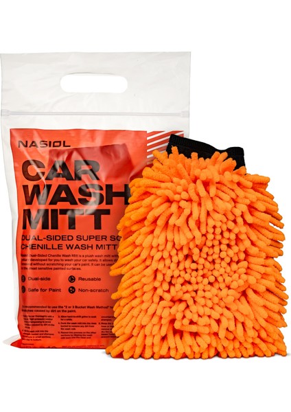 -SET 15-Araç Yıkama 3'lü Seti-Araç Yıkama Şampuanı,Araç Kurulama Havlus,Araç Yıkama Eldiveni-25 Yıkama fırsatları