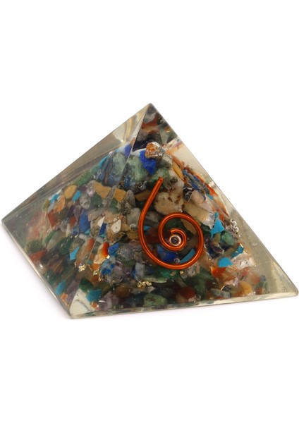Çakra Taşından Orgonit Piramit