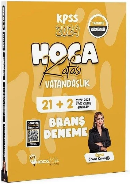 Hoca Kafası Yayınları 2024 KPSS Vatandaşlık Deneme