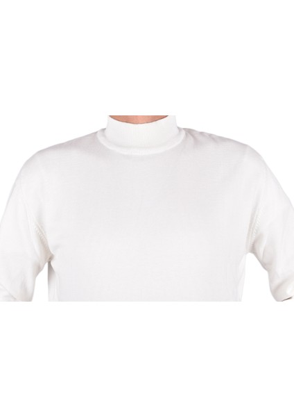 21011 Triko Yarım Balıkçı Kazak /ekru/2xl