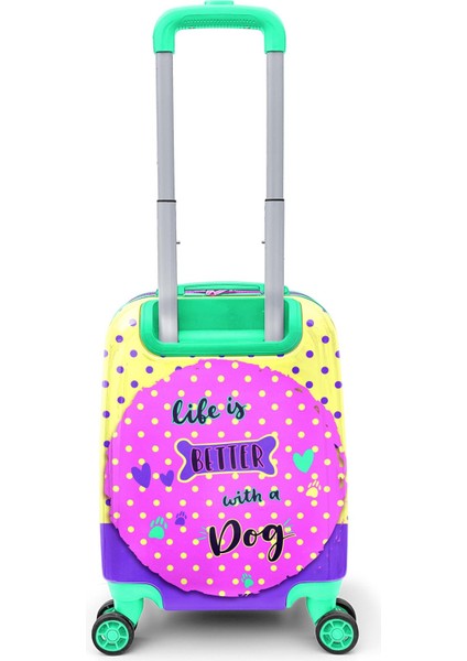 Kids Sevimli Köpek Desenli Çocuk Valizi 16771